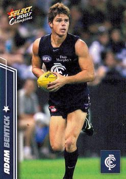 2007 Select AFL Champions Signature Series #36 Adam Bentick Front